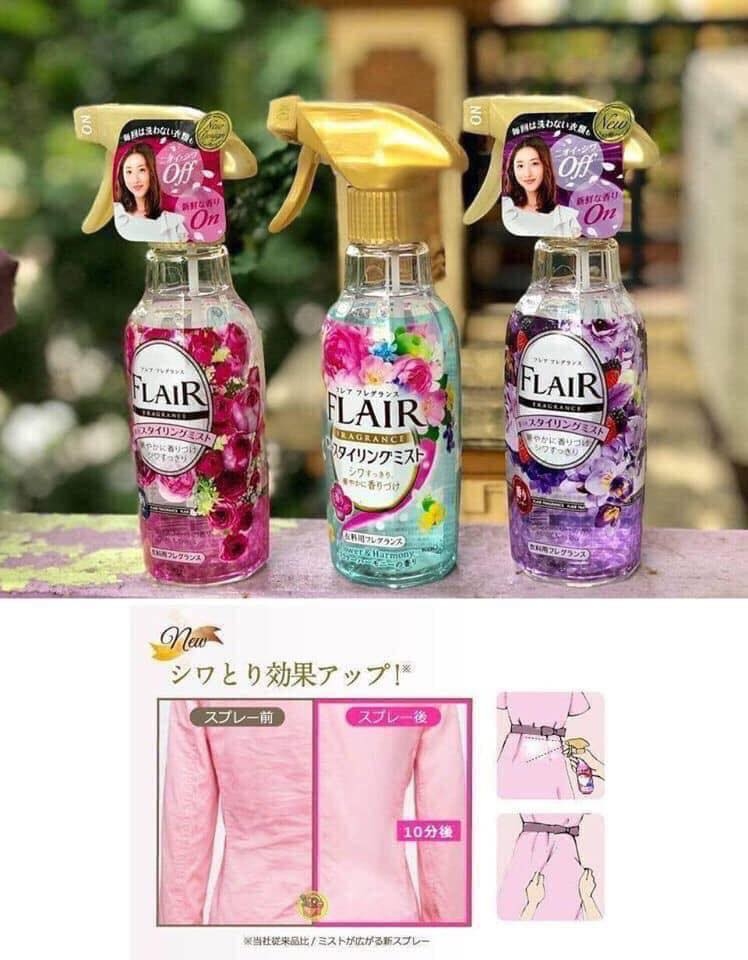 XỊT THƠM VÀ LÀM PHẲNG QUẦN ÁO.
